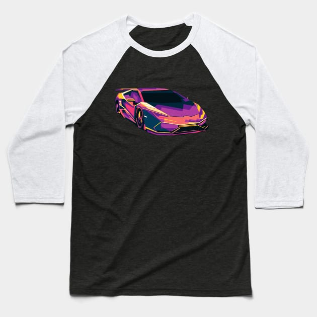 LAMBORGHINI HURACAN Baseball T-Shirt by Shuriken